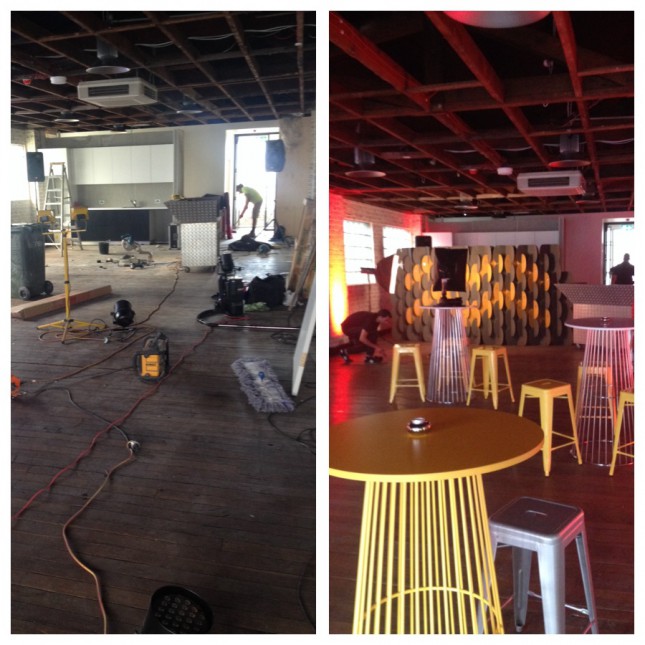 before and after shots