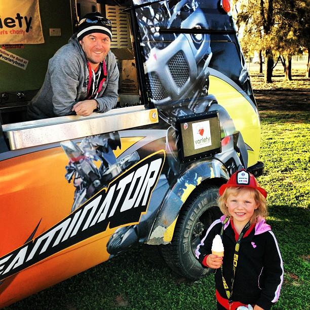 Anthony Merlin with the Icecreaminator